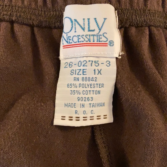 Only Necessities casual elastic waist pants 1X - Picture 4 of 8